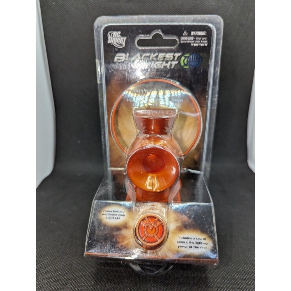 DC Direct Blackest Night Orange Lantern 1:4 Scale Power Battery And Ring Replica